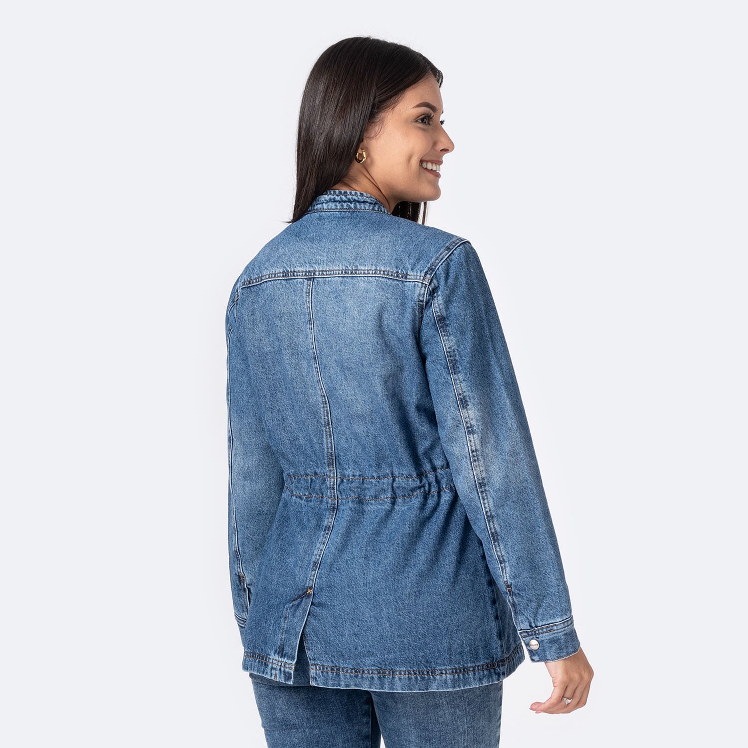CASACA DENIM MUJER PIONIER KENLY - 2
