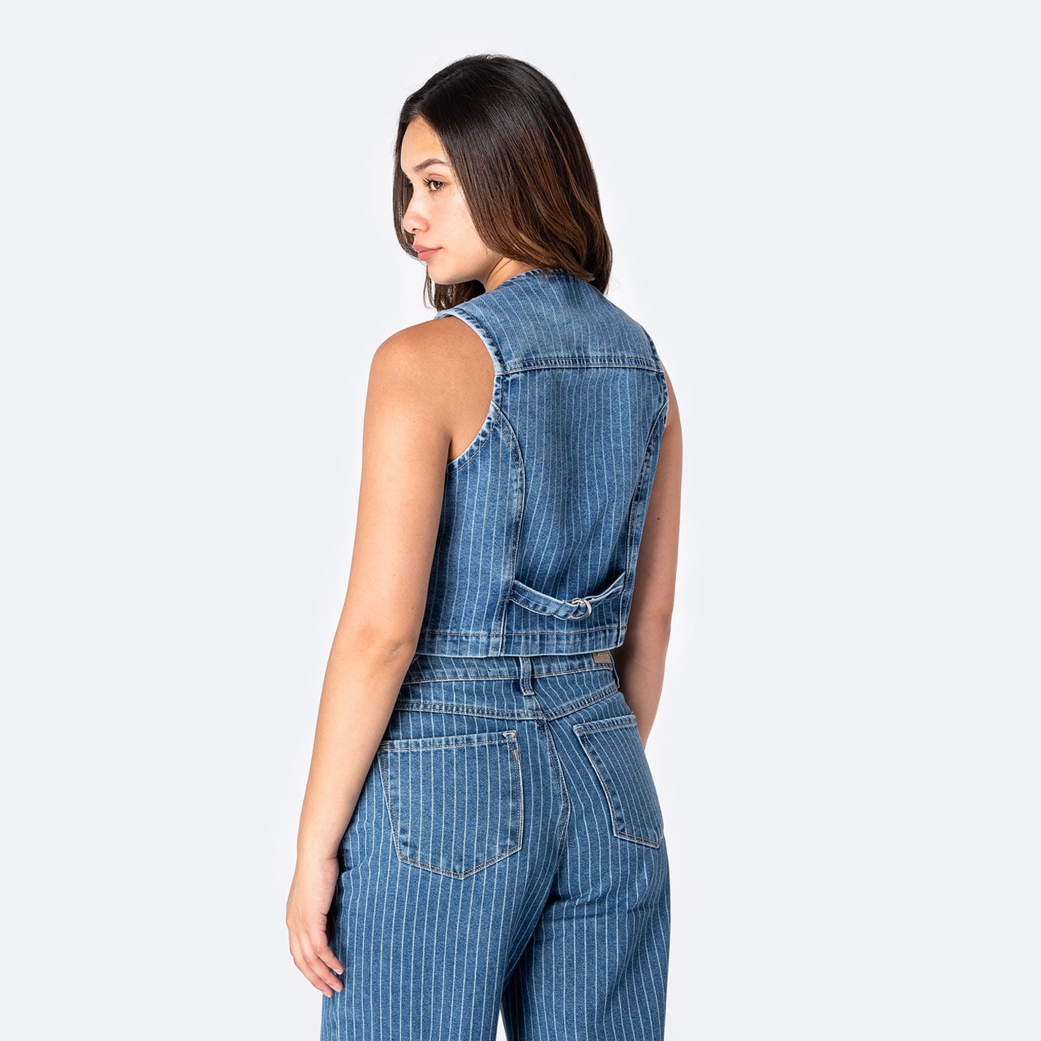 CHALECO DENIM MUJER PIONIER CECYLI C - 2