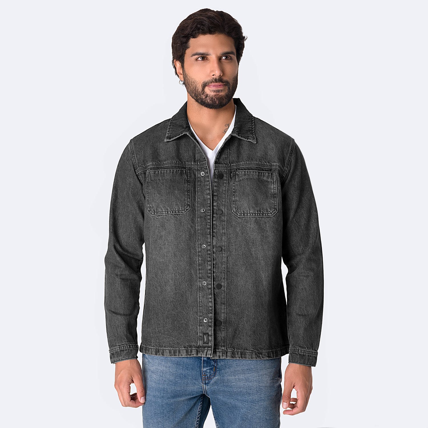 CAMISACO DENIM HOMBRE PIONIER WILHY - 1