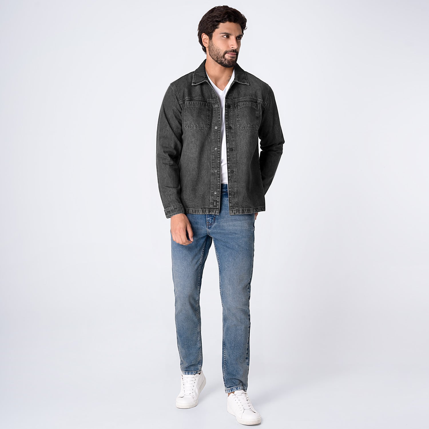 CAMISACO DENIM HOMBRE PIONIER WILHY - 3