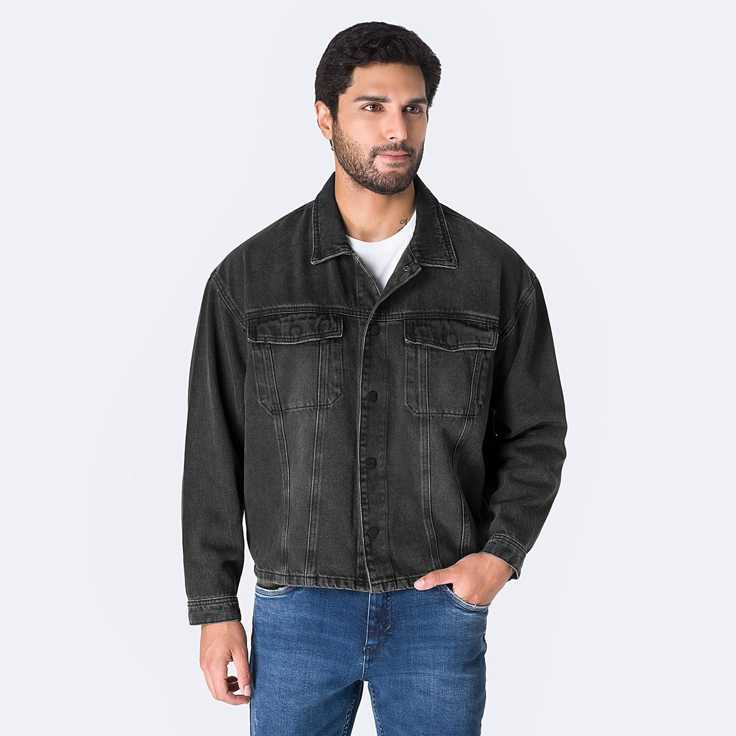 CAMISACO DENIM HOMBRE PIONIER MITCHELH - 1