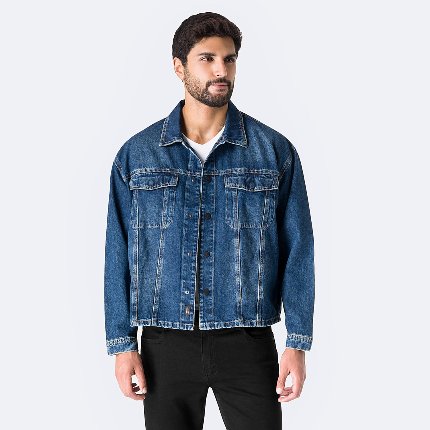 CAMISACO DENIM HOMBRE PIONIER MITCHELH - 1