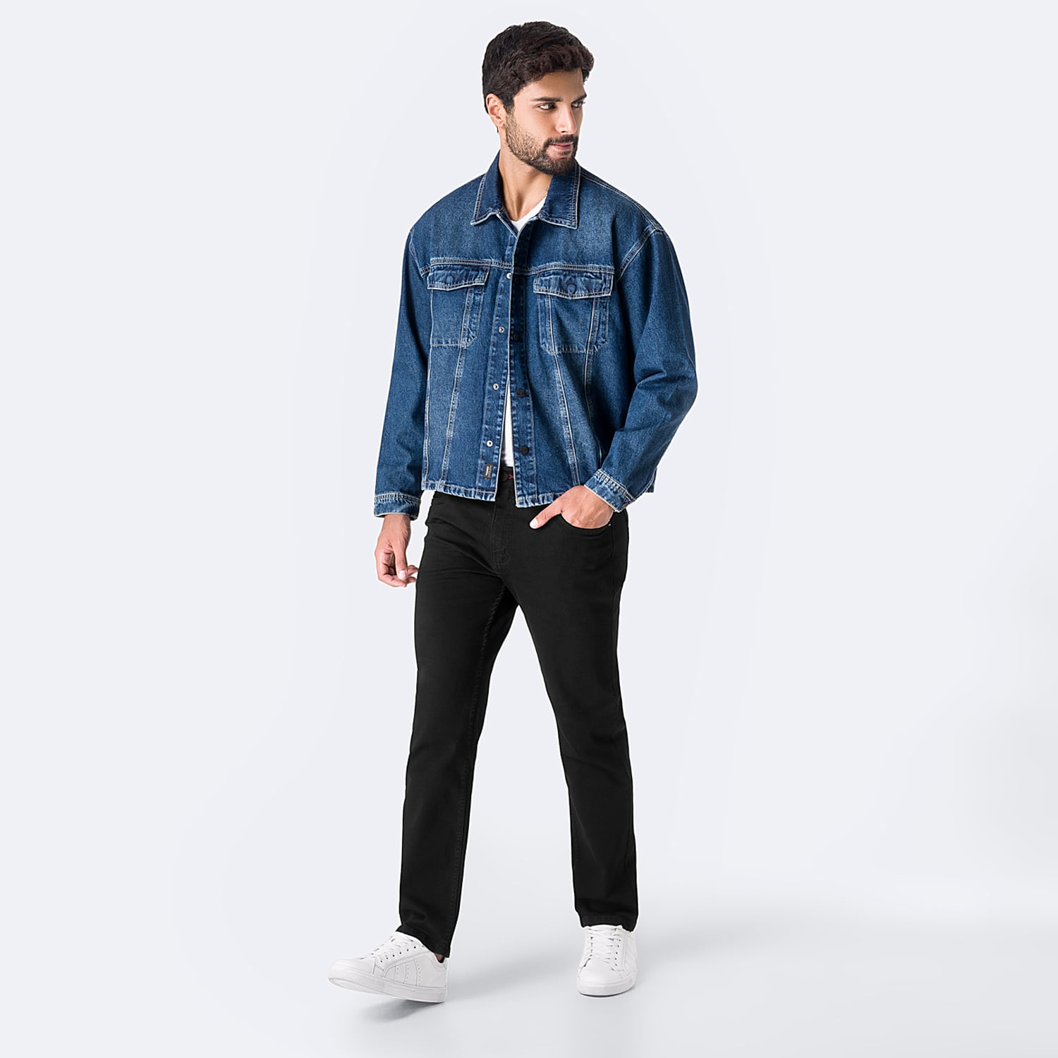 CAMISACO DENIM HOMBRE PIONIER MITCHELH - 3