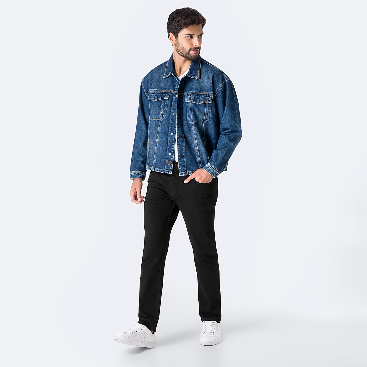 CAMISACO DENIM HOMBRE PIONIER MITCHELH - 3