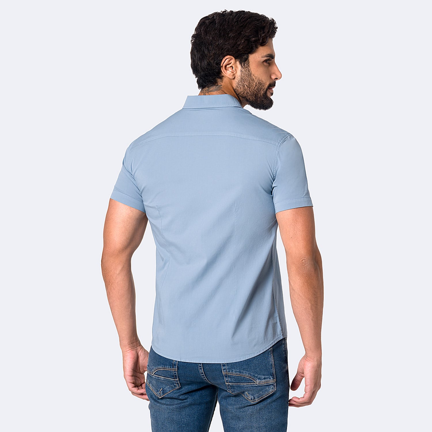 CAMISA POPELINA STRETCH HOMBRE PIONIER PATRICIOH MC - 2