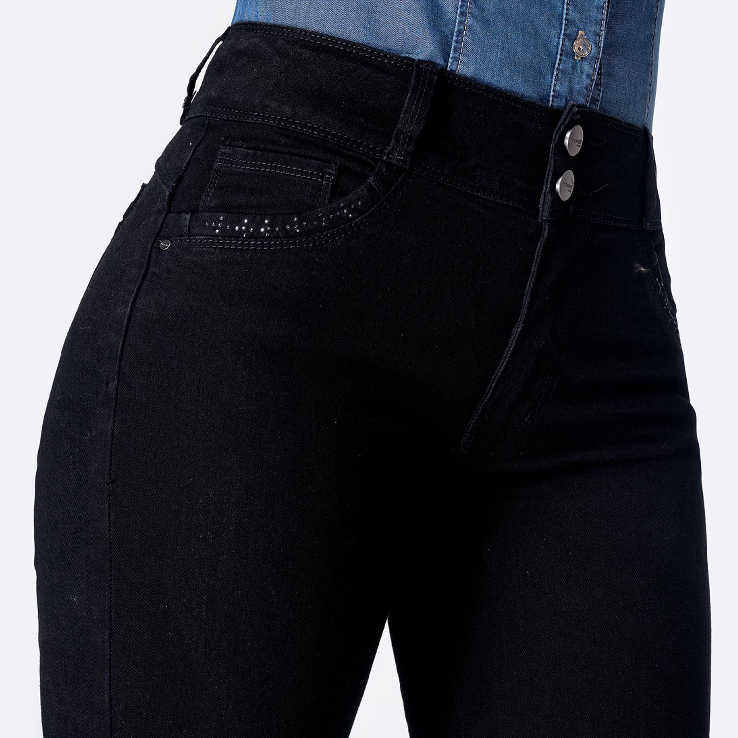 JEANS DENIM STRETCH MUJER PIONIER DONNAIH - 3