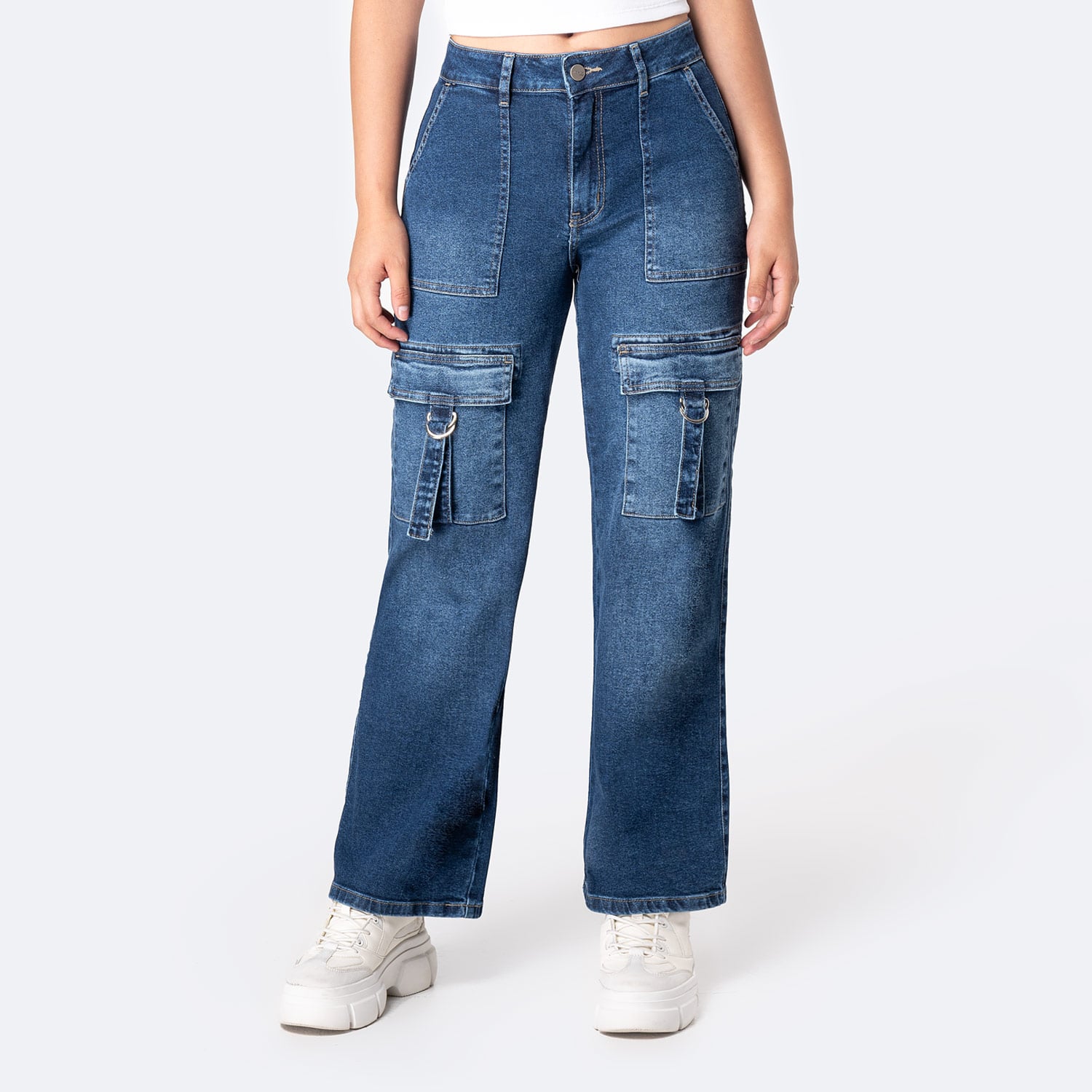 JEANS DENIM STRETCH MUJER PIONIER KILANE - 1
