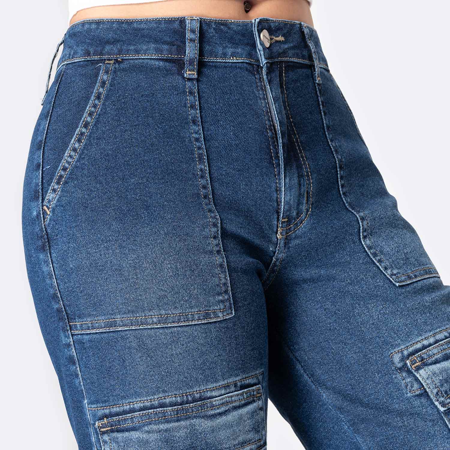 JEANS DENIM STRETCH MUJER PIONIER KILANE - 3