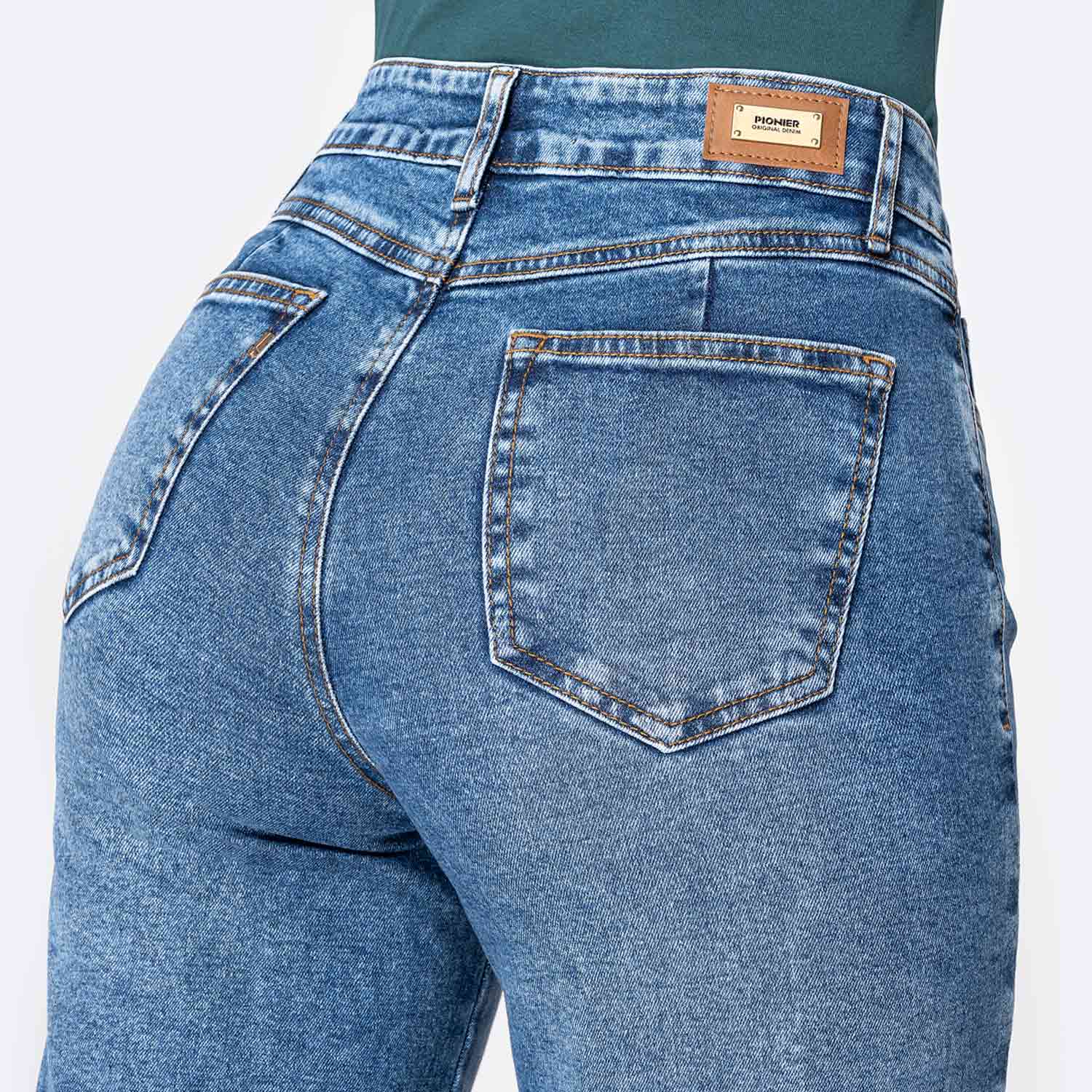 JEANS DENIM STRETCH MUJER PIONIER ZIANAH - 4