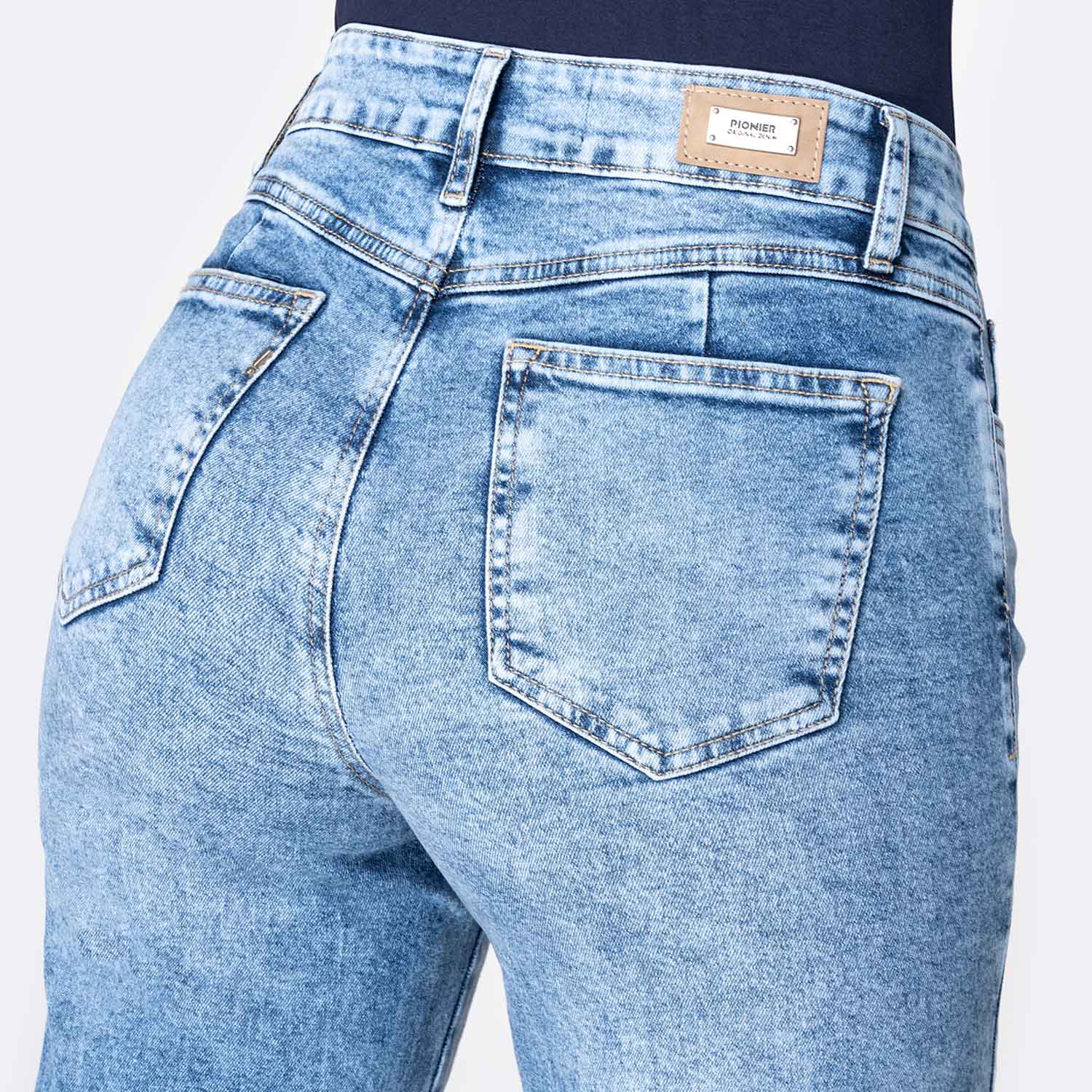 JEANS DENIM STRETCH MUJER PIONIER ZIANAH - 4