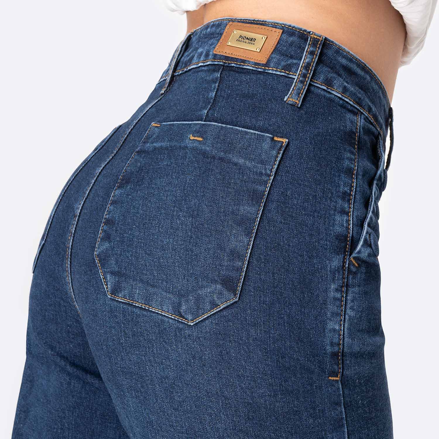 JEANS CULOTTE DENIM STRETCH MUJER PIONIER BRUNELHA - 4