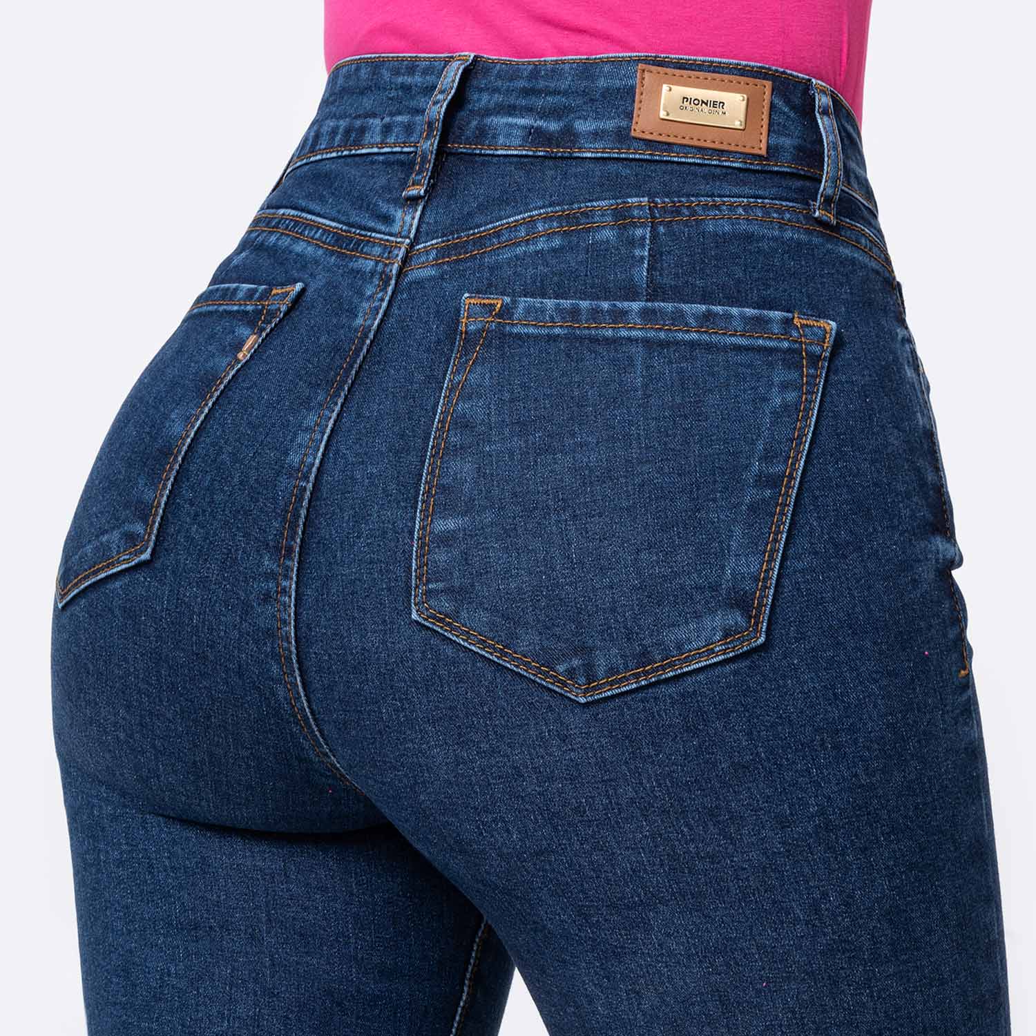 JEANS DENIM STRETCH MUJER PIONIER HALLYH - 4