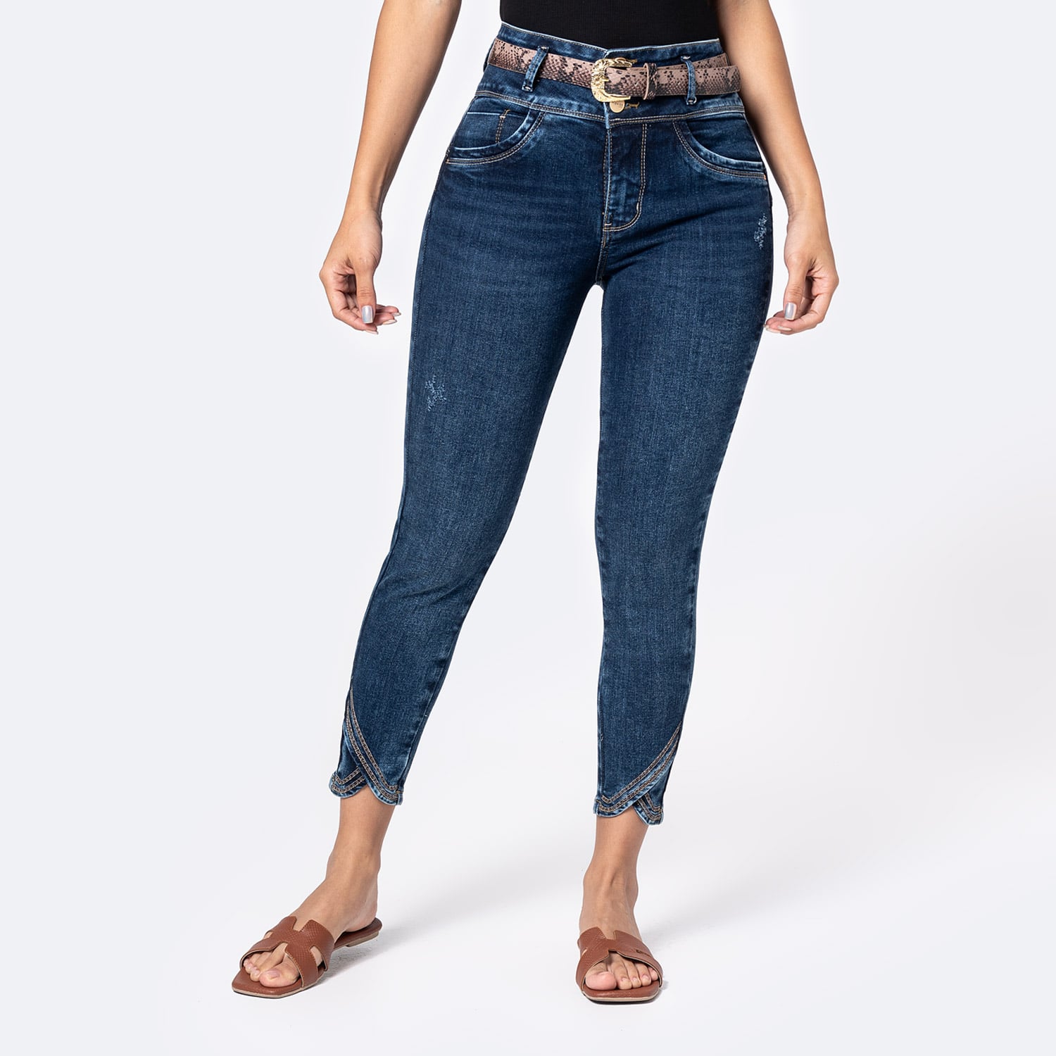 JEANS DENIM STRETCH MUJER PIONIER YASUA - 1