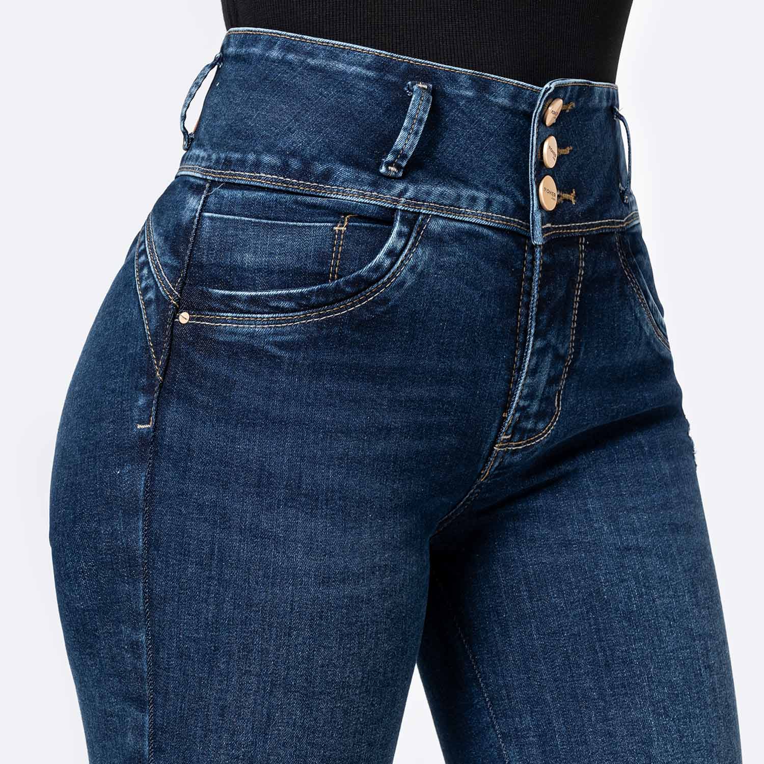 JEANS DENIM STRETCH MUJER PIONIER YASUA - 3