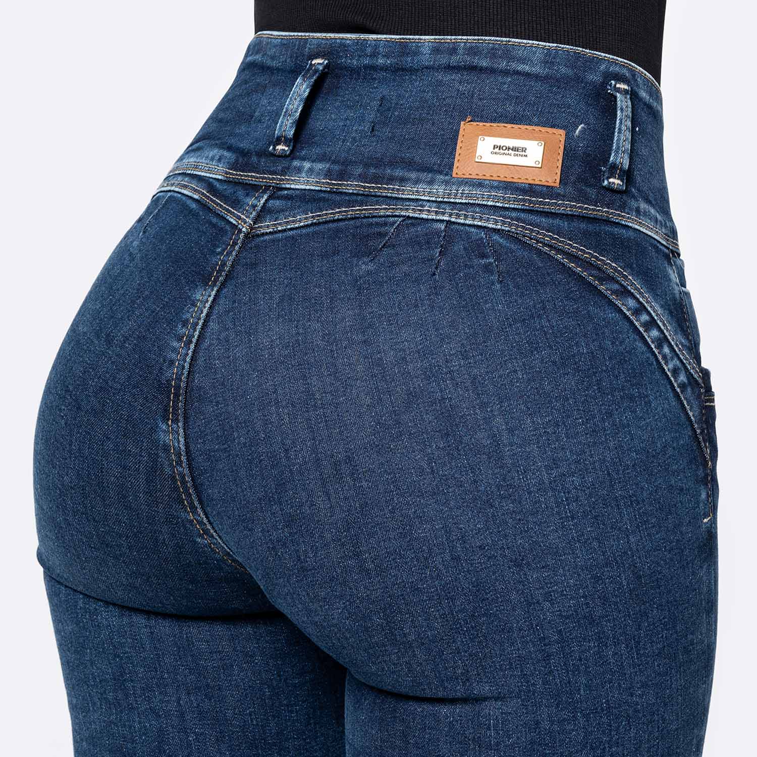 JEANS DENIM STRETCH MUJER PIONIER YASUA - 4