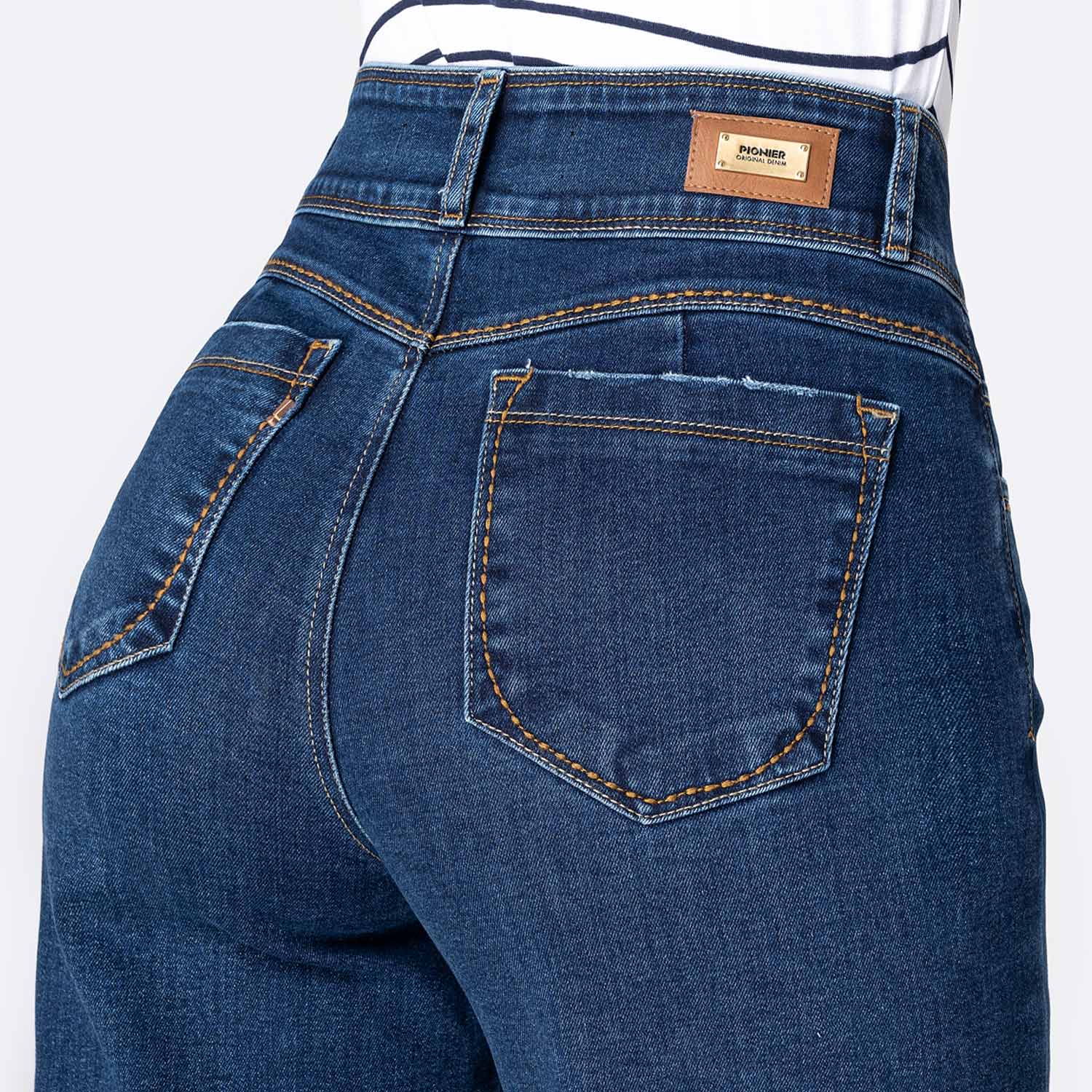 JEANS DENIM STRETCH MUJER PIONIER ELIDIA - 4
