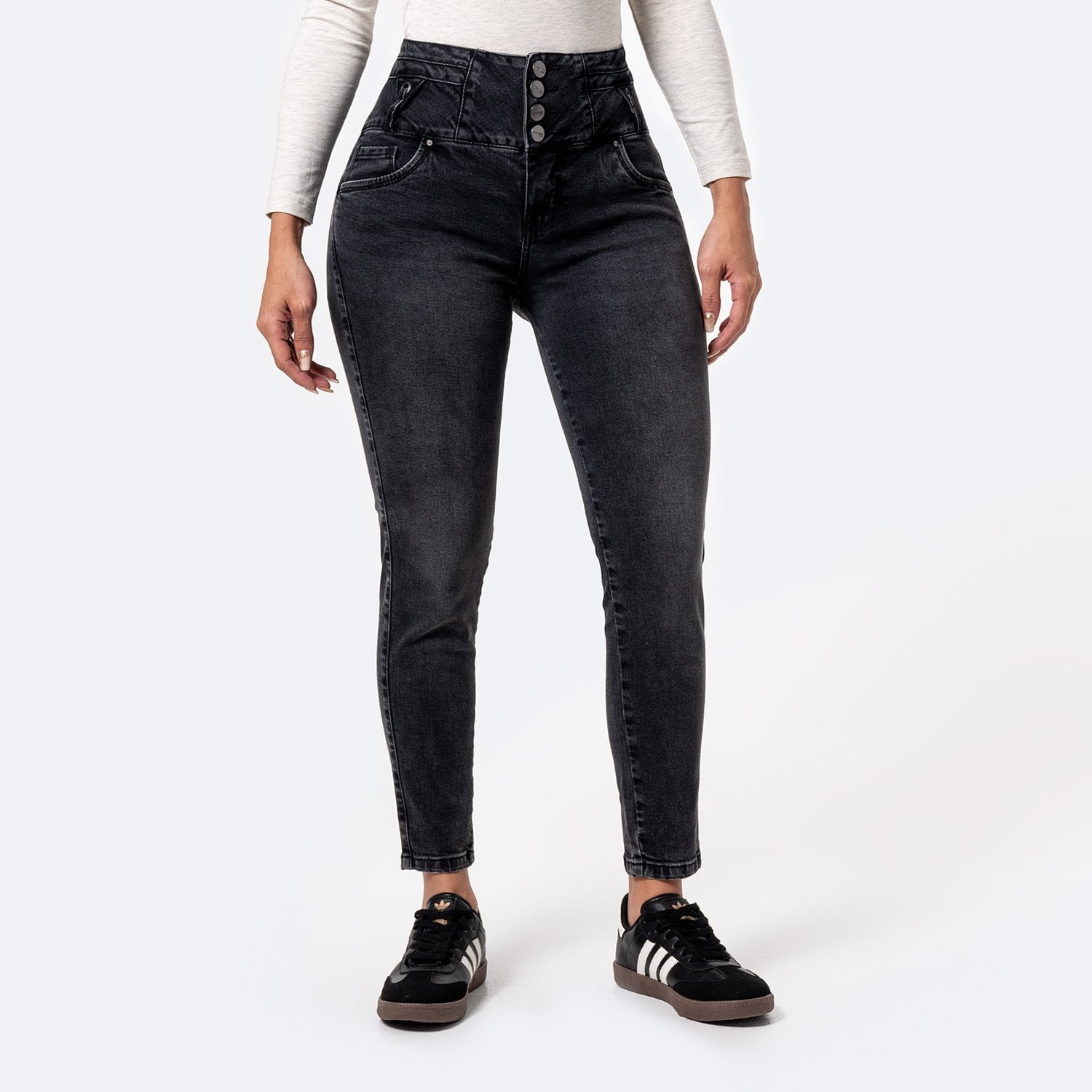 JEANS PITILLO DENIM STRETCH MUJER PIONIER MEREDDIT - 1