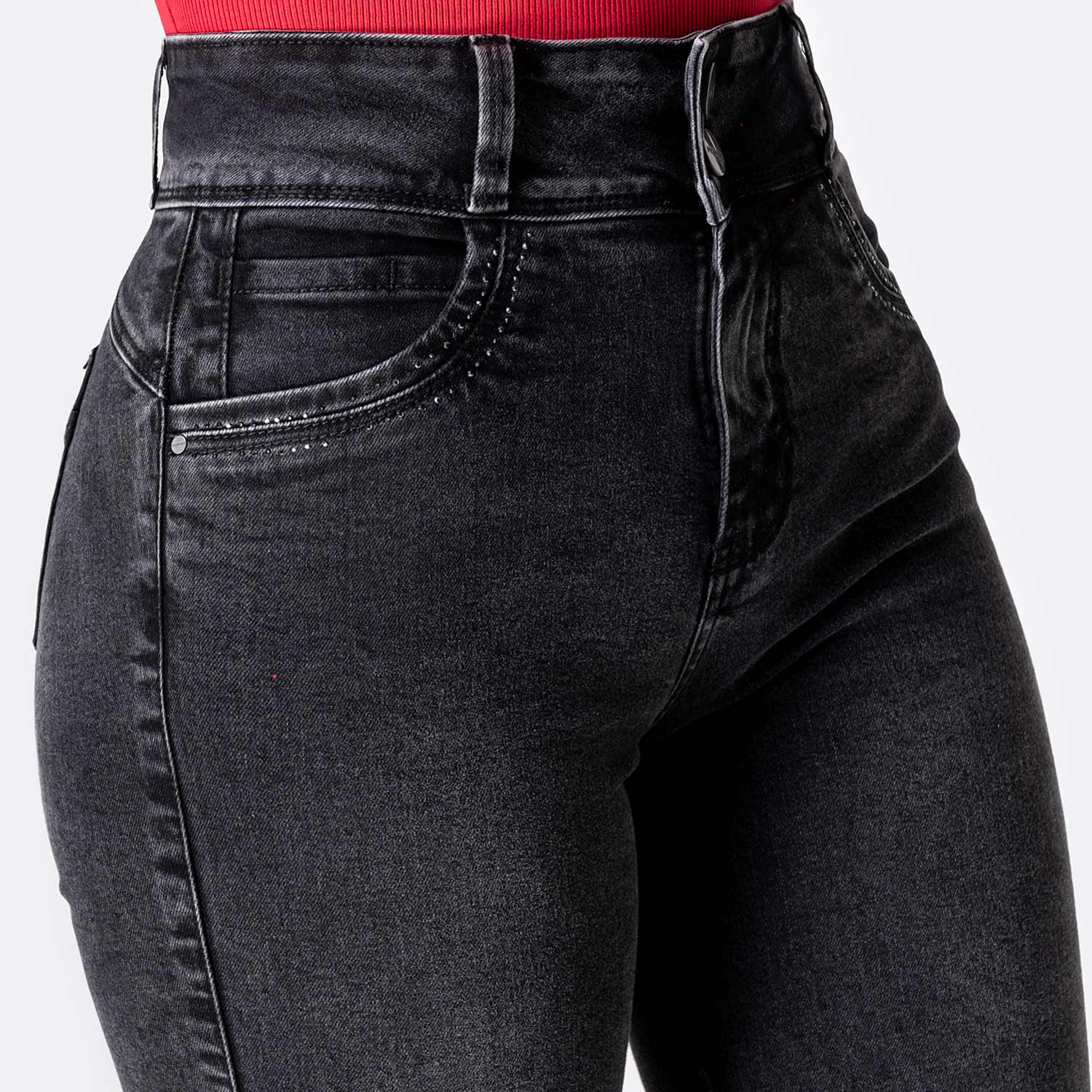 JEANS DENIM STRETCH MUJER PIONIER DALYLAH - 3
