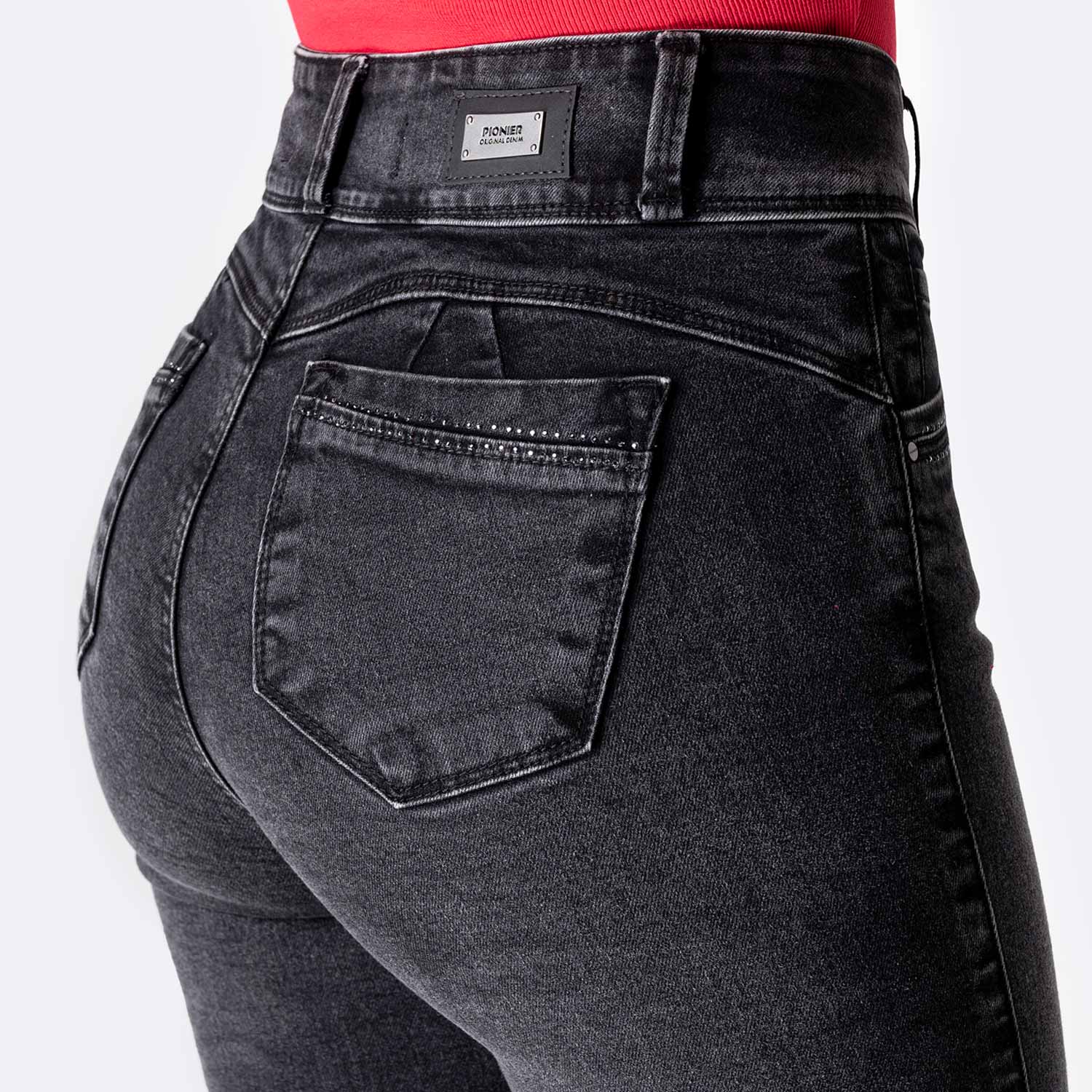 JEANS DENIM STRETCH MUJER PIONIER DALYLAH - 4