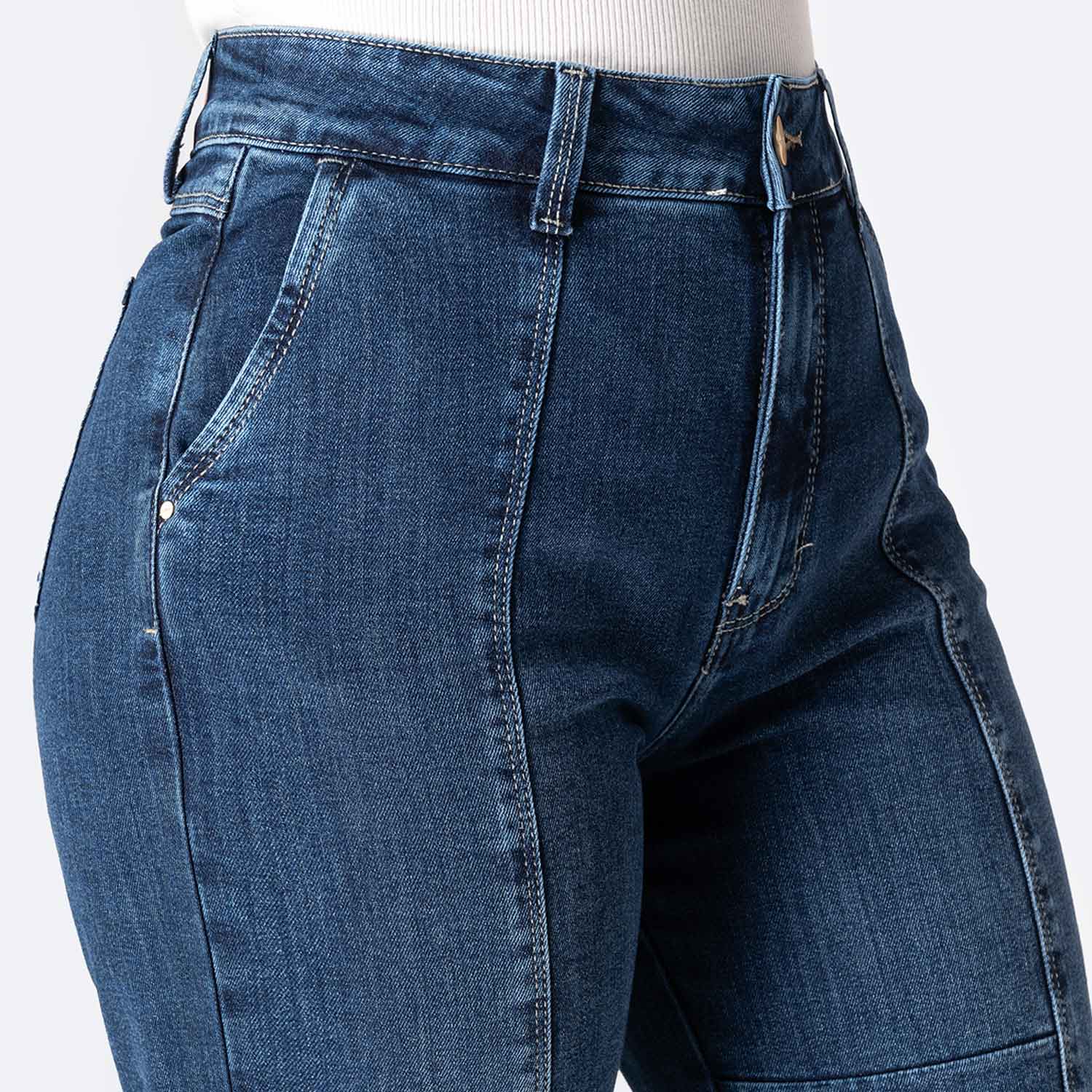 JEANS DENIM STRETCH MUJER PIONIER ZEFHY - 3
