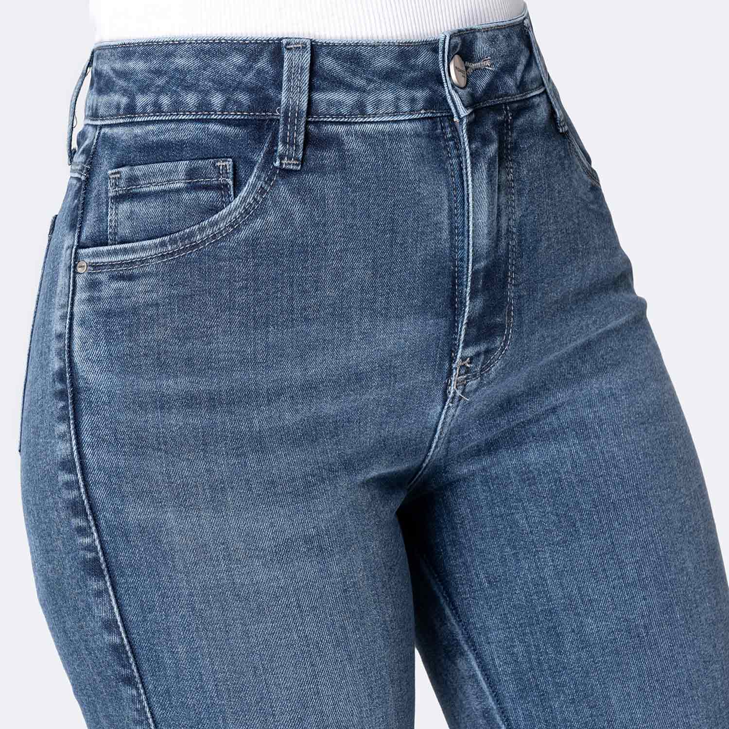 JEANS DENIM STRETCH MUJER PIONIER DANIAN - 3