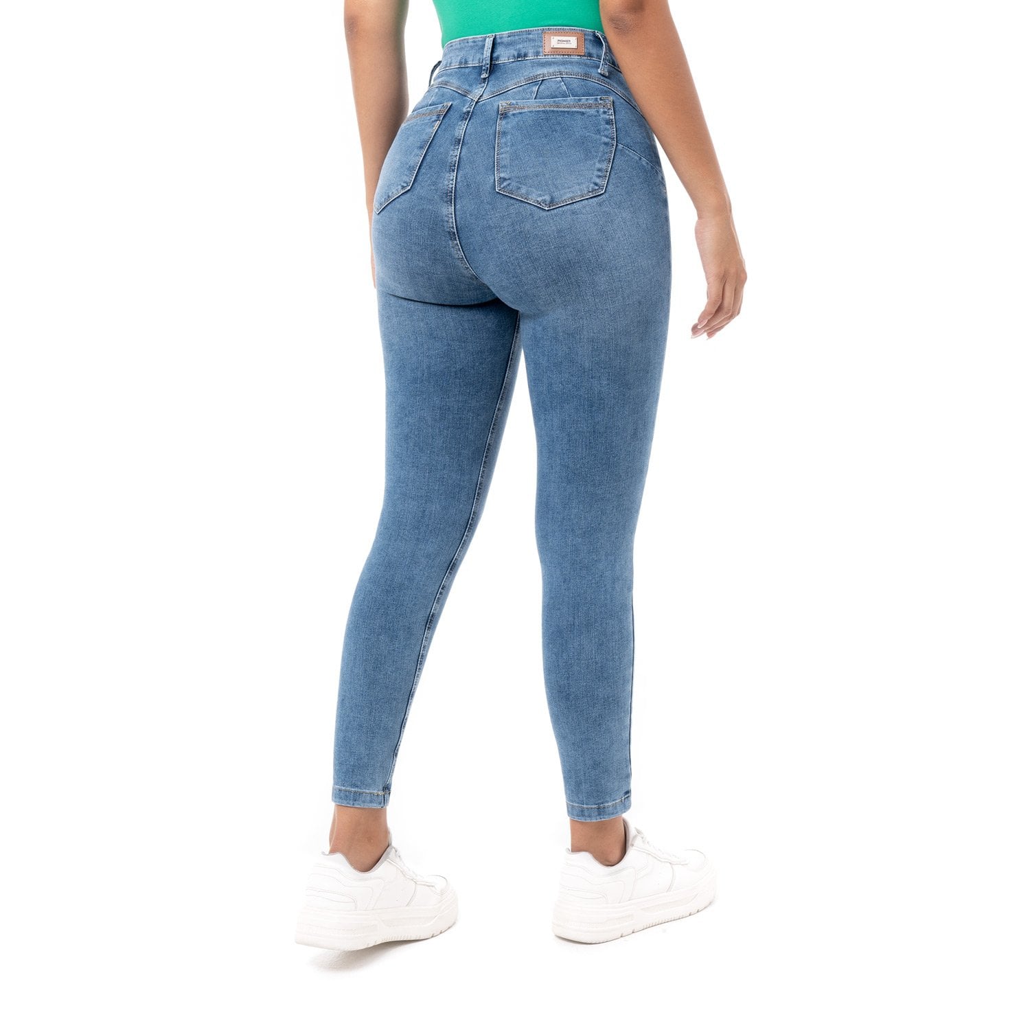 JEANS DENIM STRETCH MUJER PIONIER BRUNHA - 3