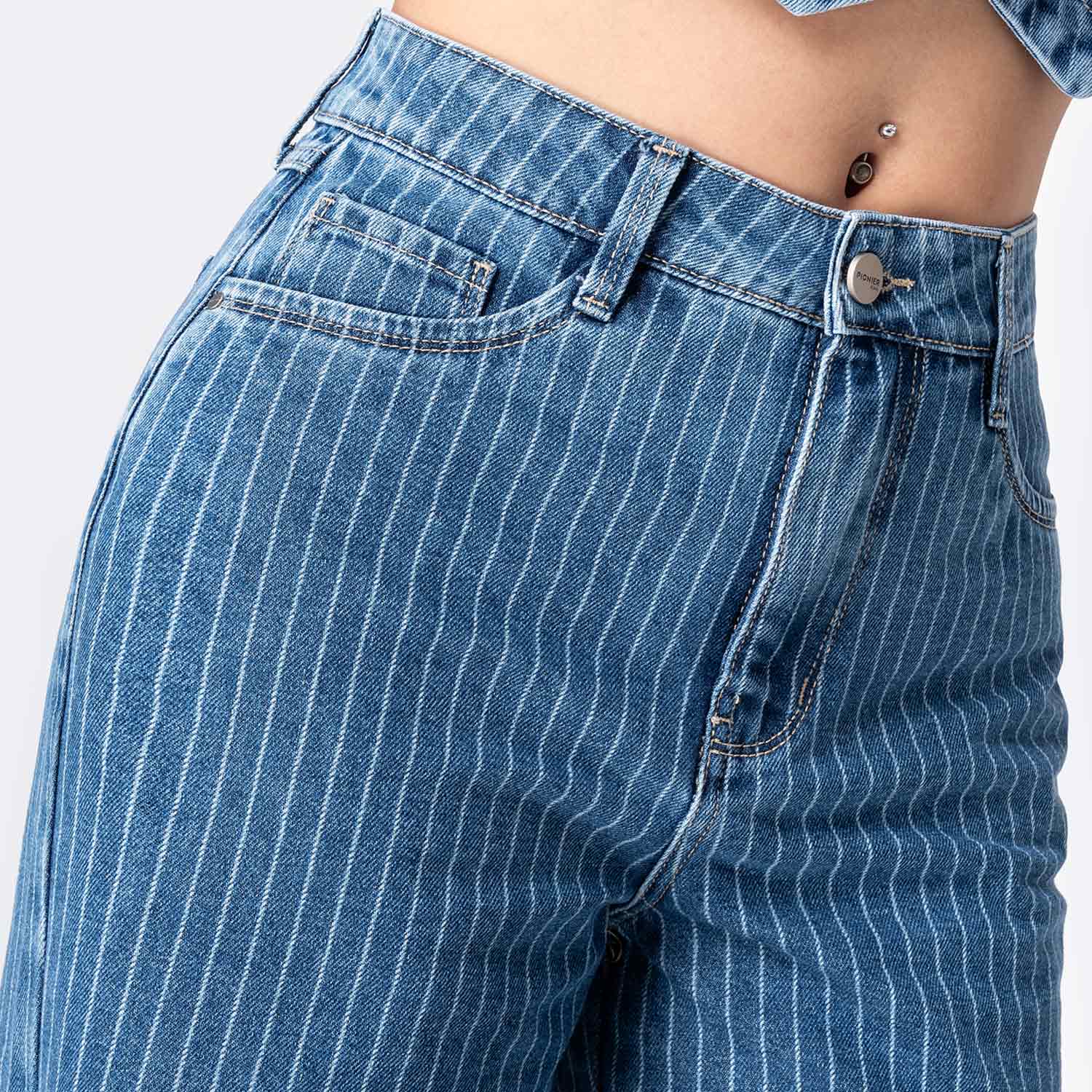 JEANS DENIM MUJER PIONIER JASLEN - 3