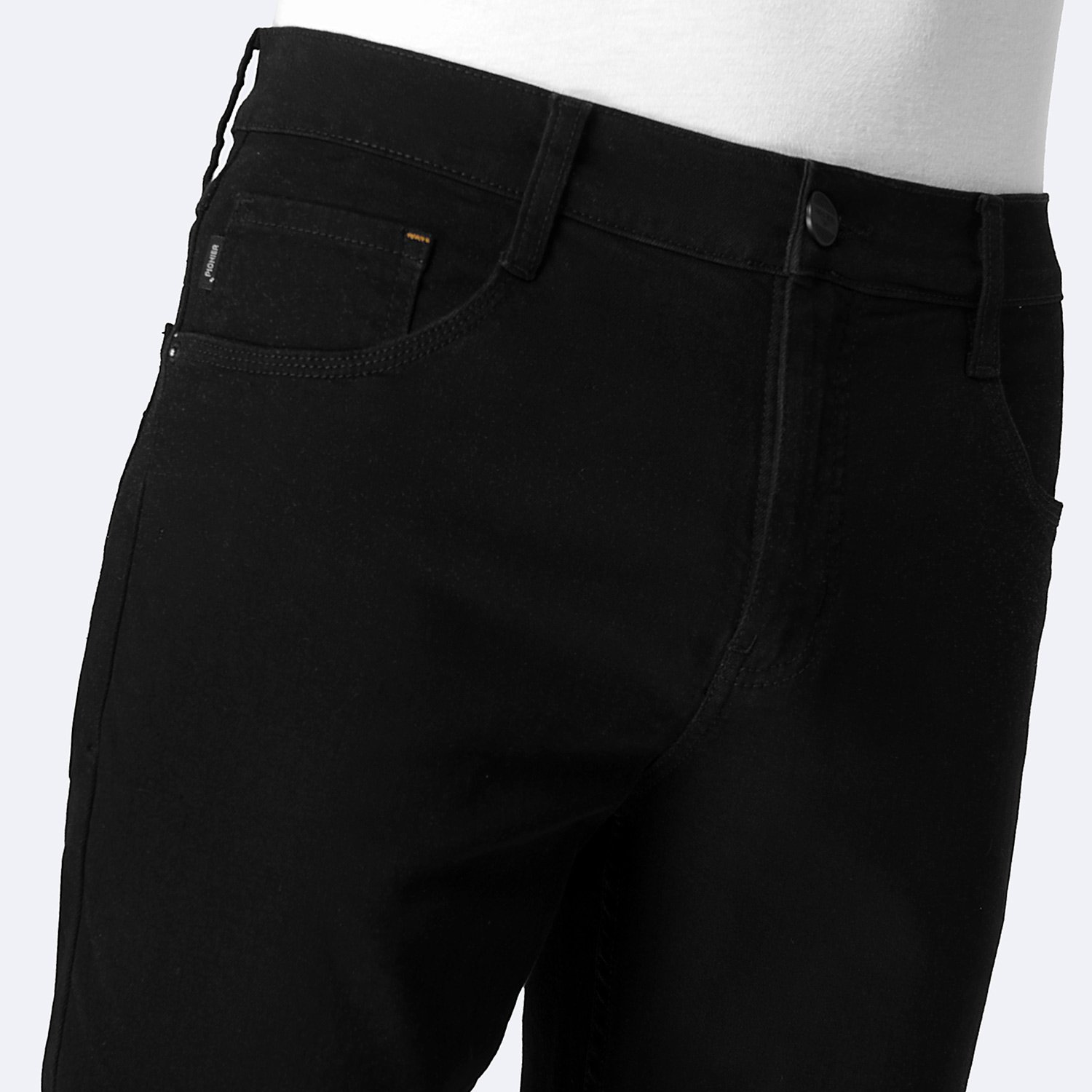 JEANS PITILLO DENIM STRETCH HOMBRE PIONIER GOTZE L-NEGRO - 3