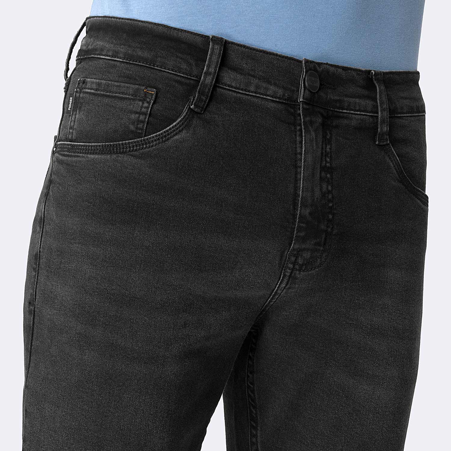 JEANS PITILLO DENIM STRETCH HOMBRE PIONIER GOTZE L-NEGRO - 3