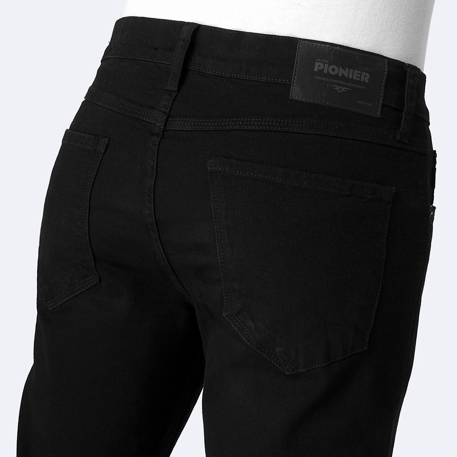 JEANS PITILLO DENIM STRETCH HOMBRE PIONIER GOTZE L-NEGRO - 4