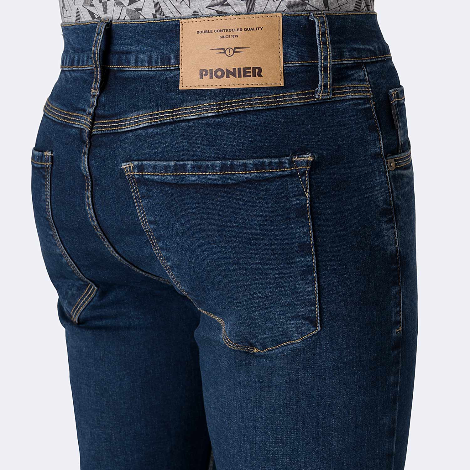 JEANS PITILLO DENIM STRETCH HOMBRE PIONIER GOTZE L-AZUL - 4