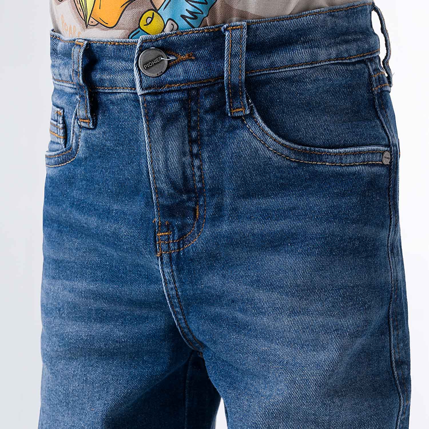 JEANS DENIM STRETCH NIÑO PIONIER ROBETT - 2