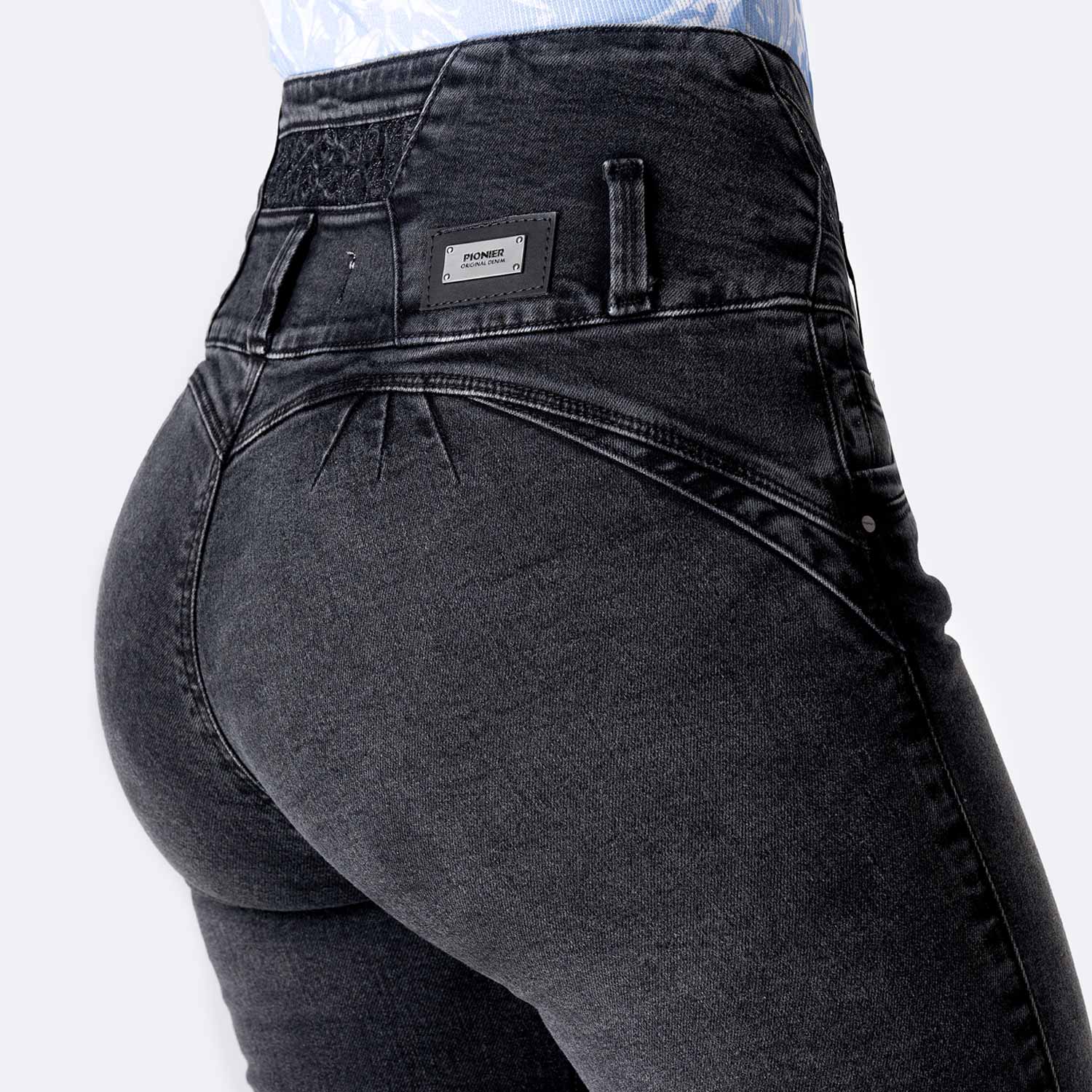 JEANS PITILLO DENIM STRETCH MUJER PIONIER DAYNAH - 4
