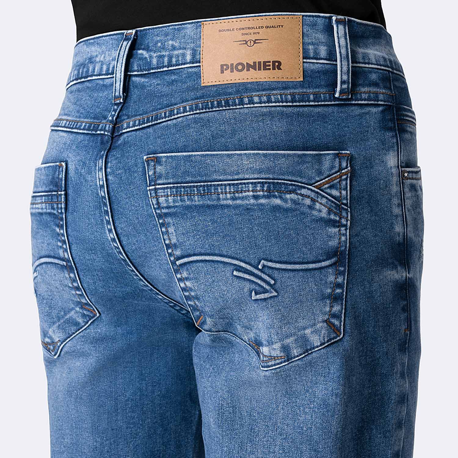 JEANS SEMI PITILLO DENIM STRETCH HOMBRE PIONIER GIBRAN - 4