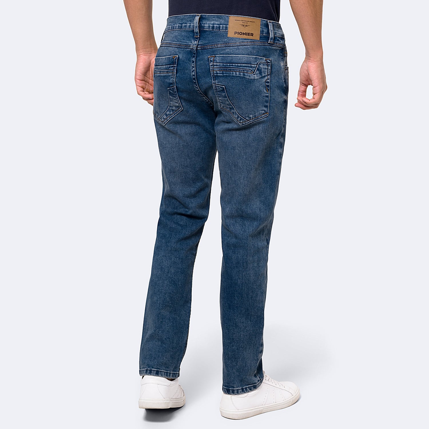 JEANS SEMI PITILLO DENIM STRETCH HOMBRE PIONIER SETCH - 2