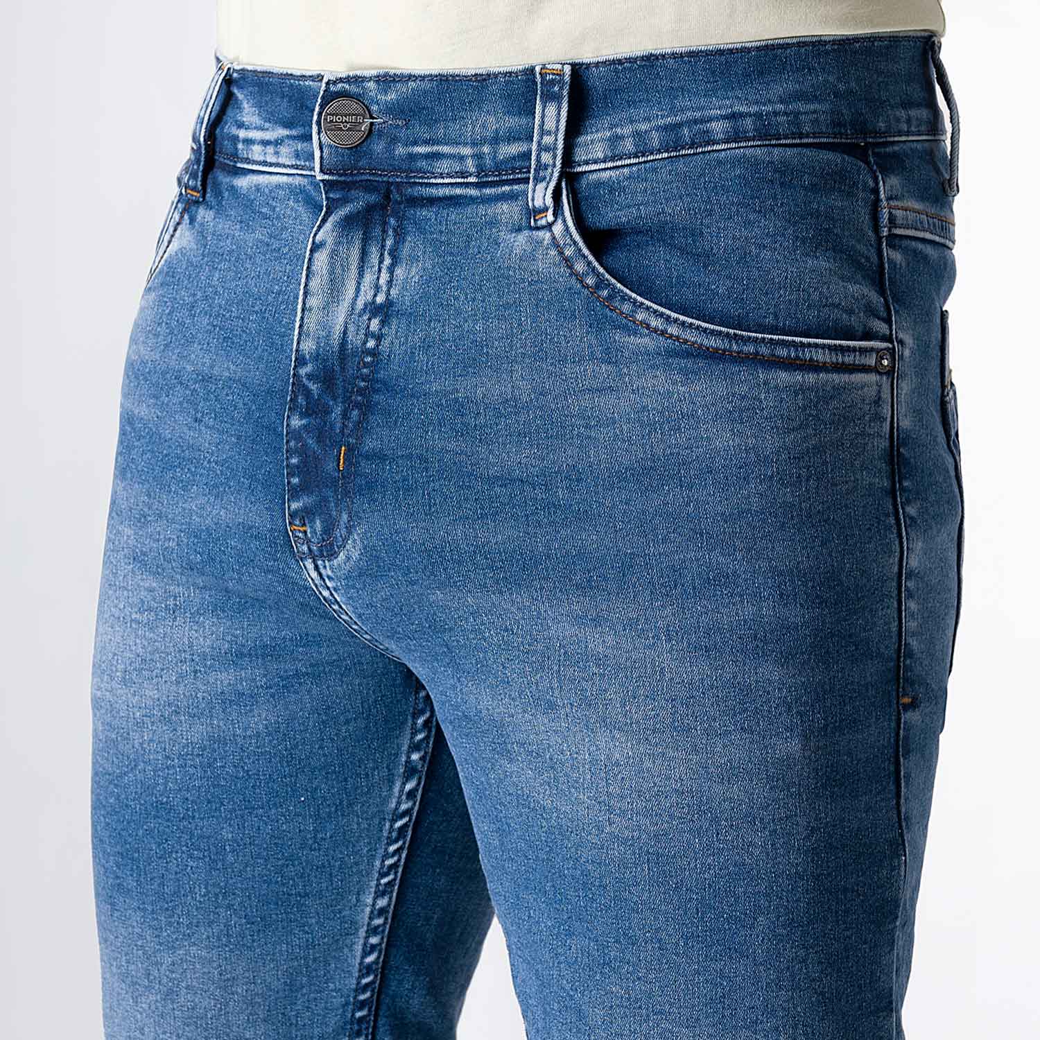 JEANS SEMI PITILLO DENIM STRETCH HOMBRE PIONIER MATTEUW - 3