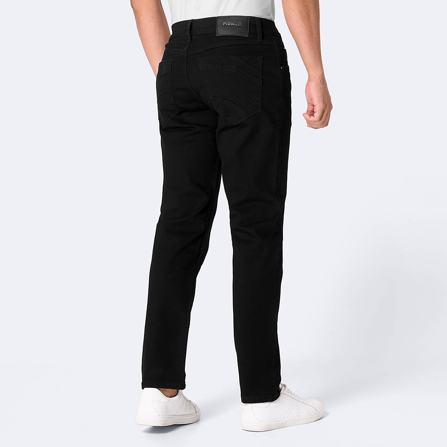 JEANS SEMI PITILLO DENIM STRETCH HOMBRE PIONIER WUALLY - 2