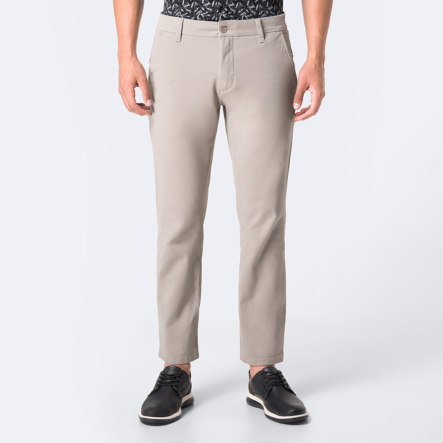 PANTALÓN SEMI PITILLO DRILL STRETCH HOMBRE PIONIER ROWAHN - 1