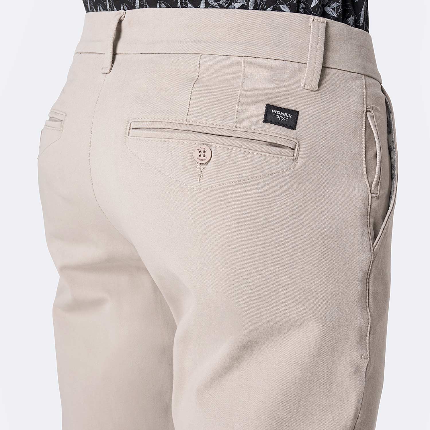 PANTALÓN SEMI PITILLO DRILL STRETCH HOMBRE PIONIER ROWAHN - 4