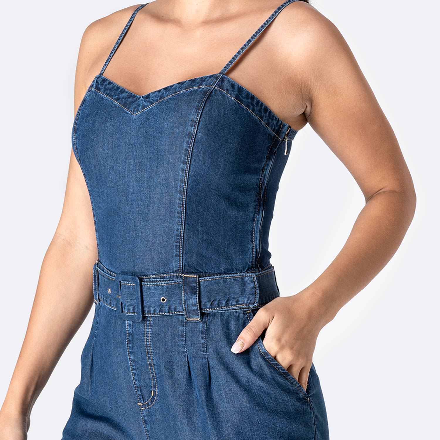 ENTERIZO JEAN DENIM MUJER PIONIER JASELL - 3