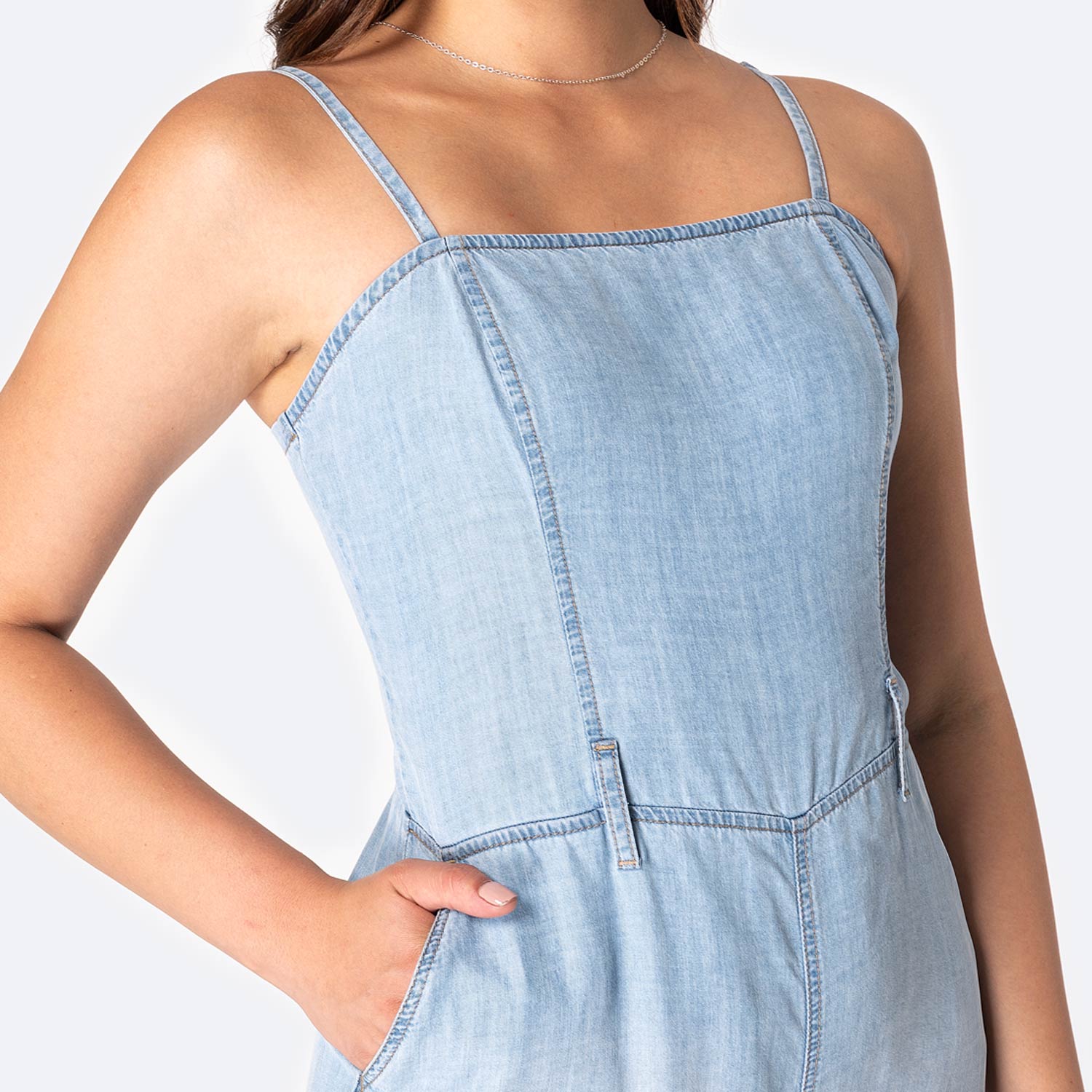 ENTERIZO JEAN DENIM MUJER PIONIER GRAMT - 3