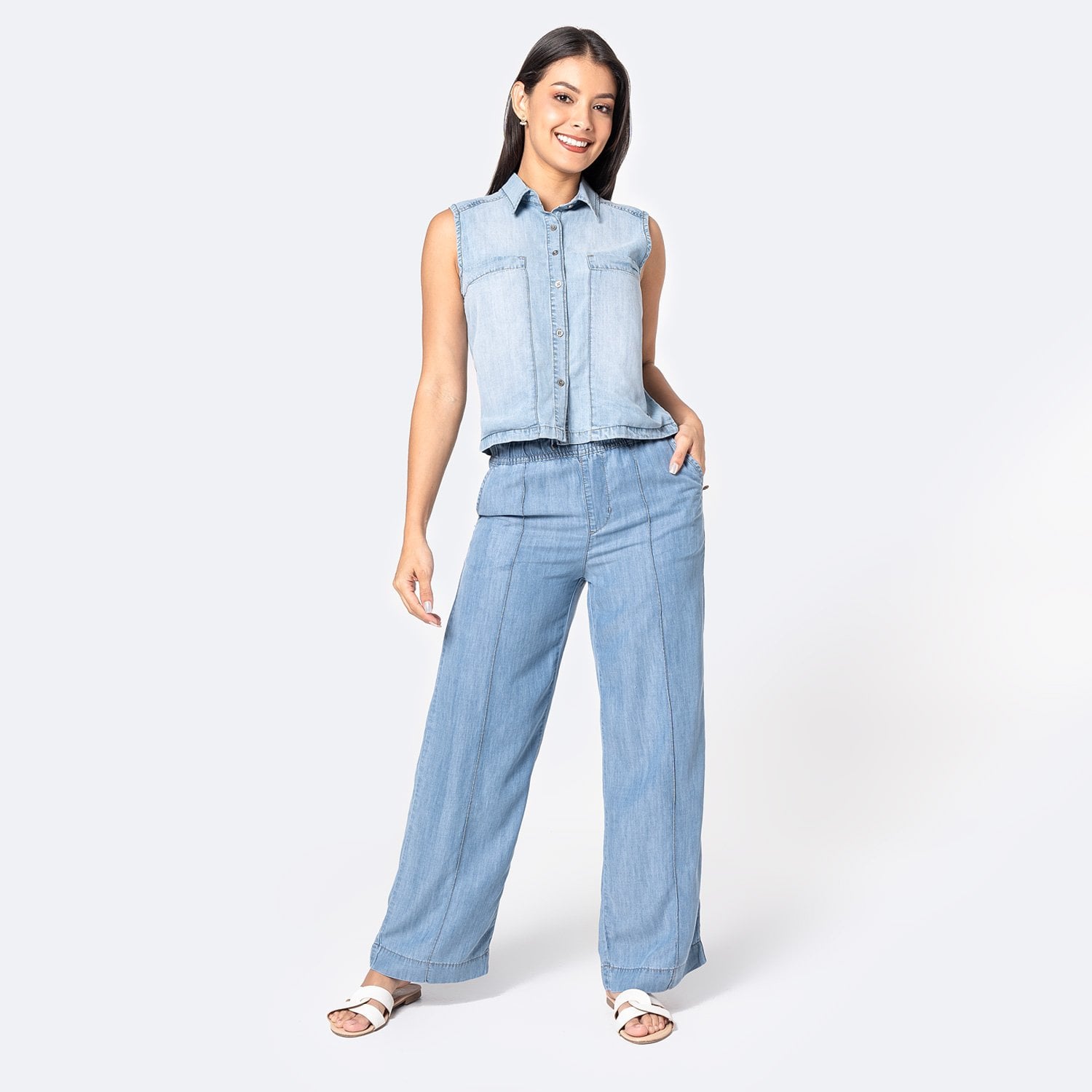 BLUSA JEAN DENIM MUJER PIONIER SHANTHAL - 3