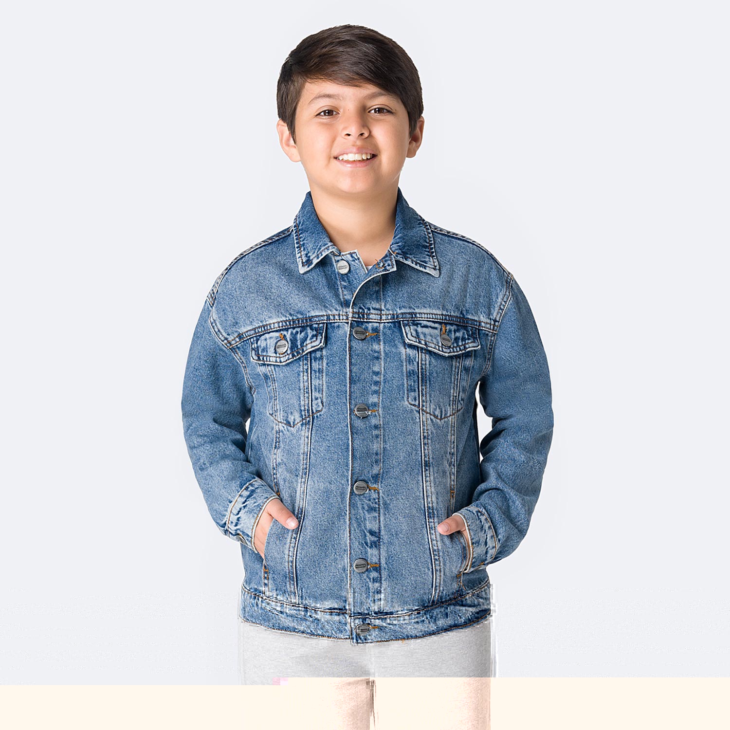 CASACA JEAN DENIM NIÑO PIONIER JOHN - 1