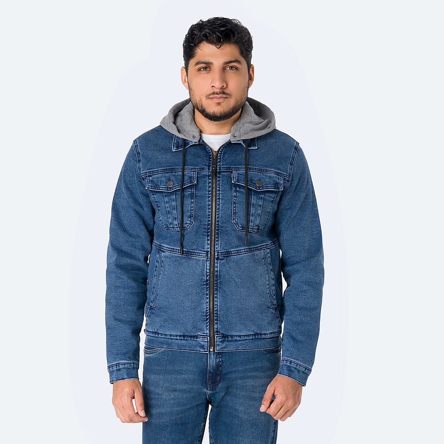 CASACA DENIM STRETCH HOMBRE PIONIER JOSHUAH - 1