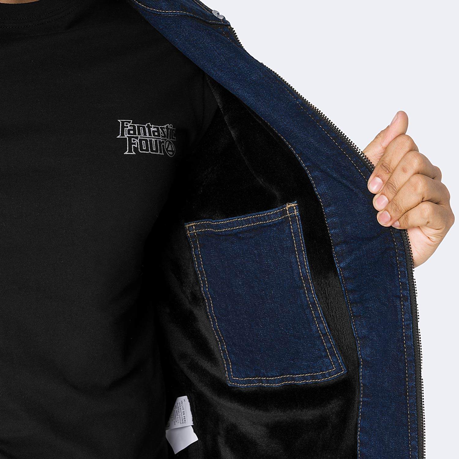 CASACA DENIM STRETCH HOMBRE PIONIER JOSHUAH - 4