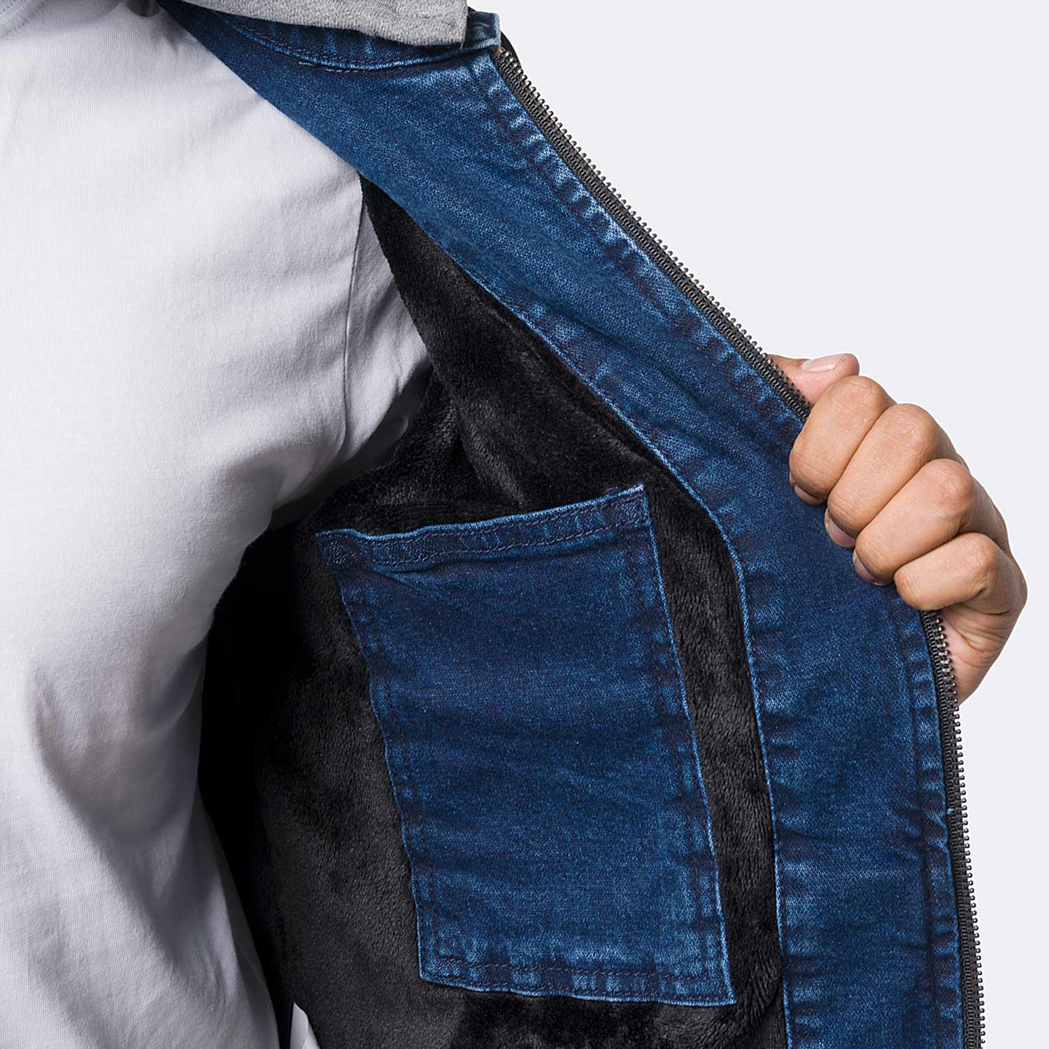 CASACA DENIM STRETCH HOMBRE PIONIER JOSHUAH - 4