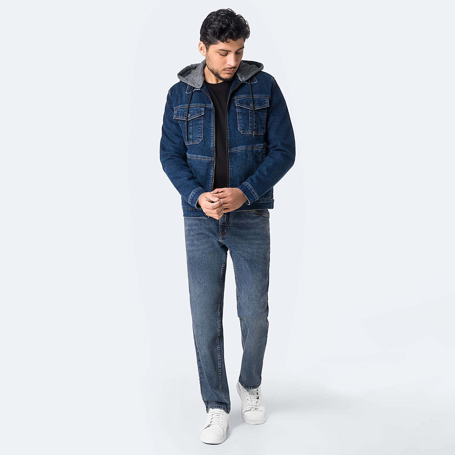 CASACA DENIM STRETCH HOMBRE PIONIER JOSHUAH - 5