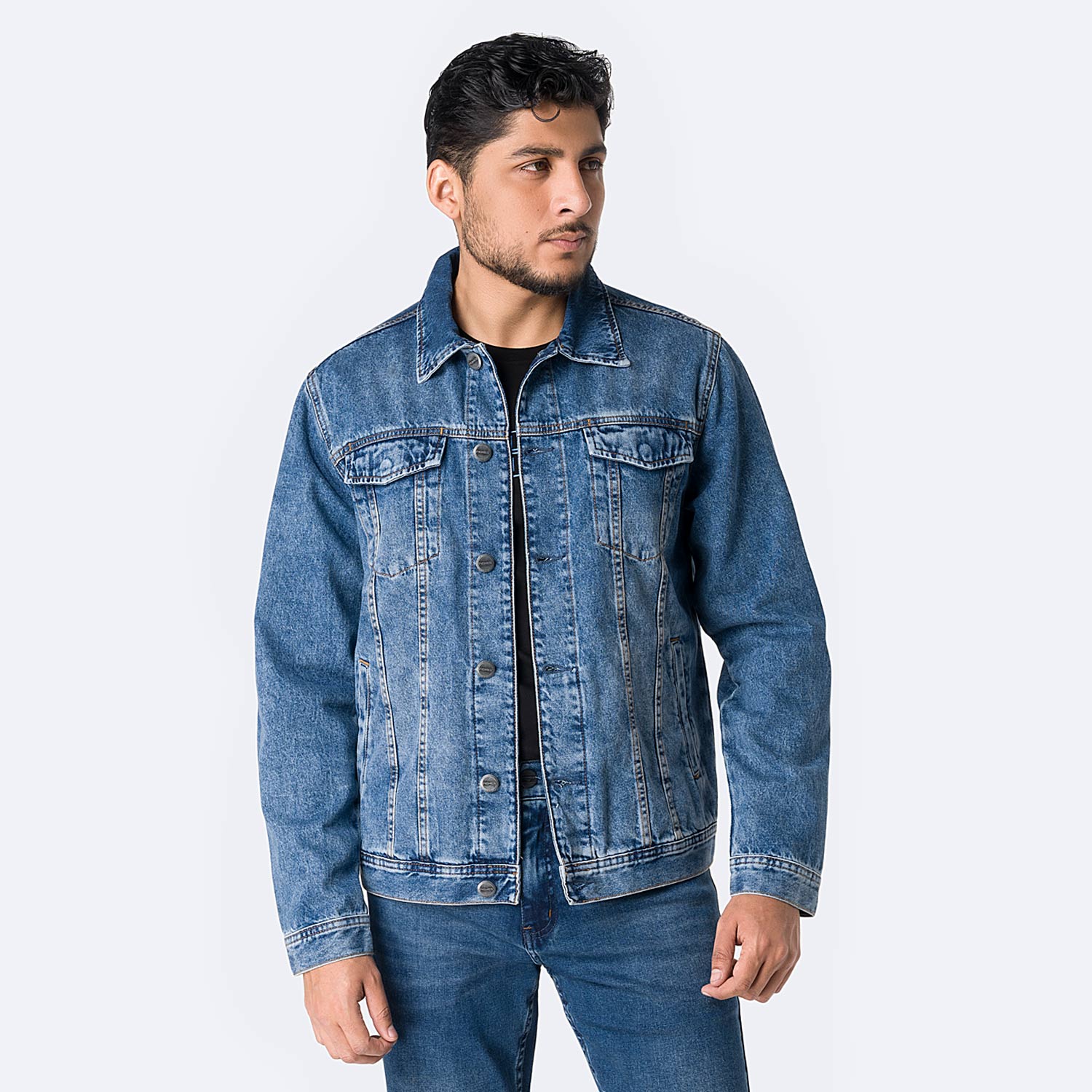 CASACA DENIM HOMBRE PIONIER KYAN - 1