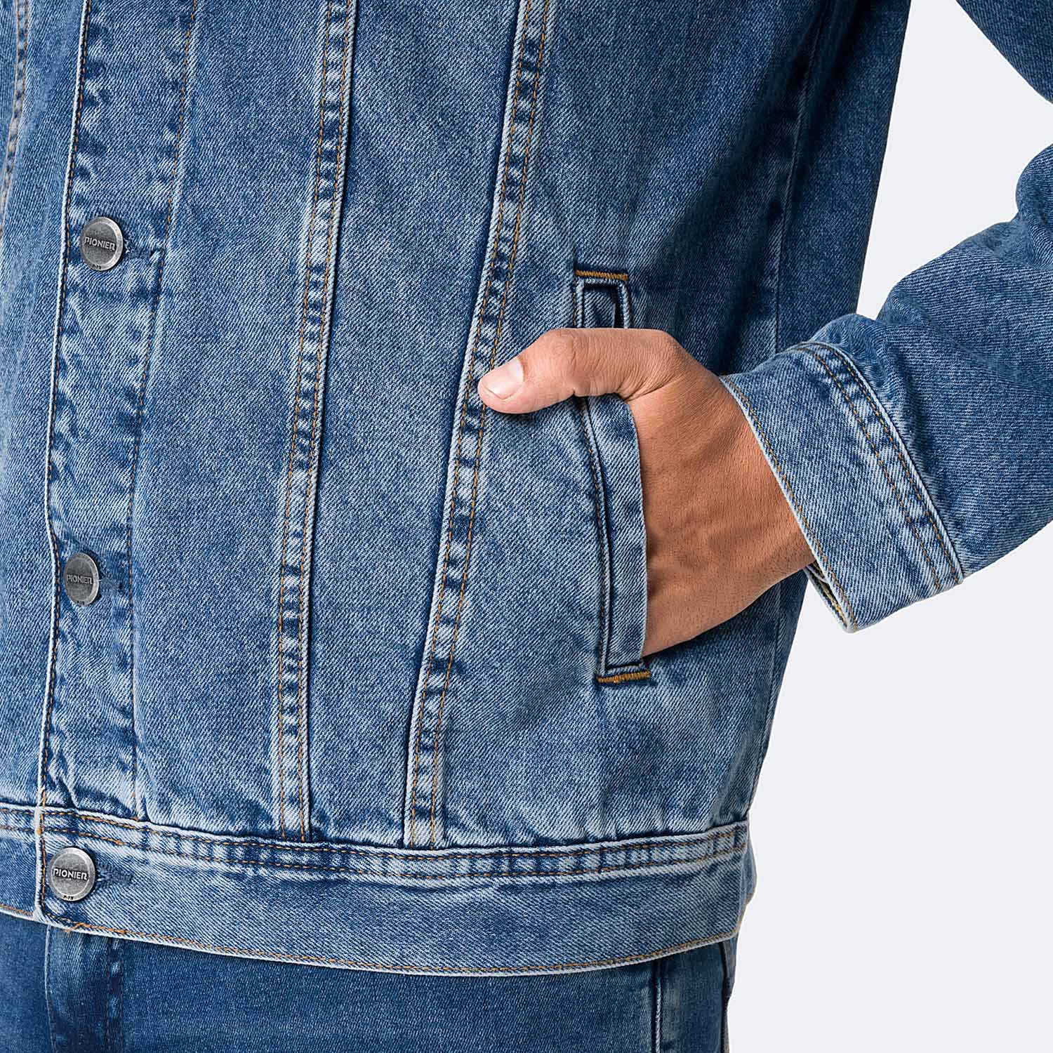 CASACA DENIM HOMBRE PIONIER KYAN - 3