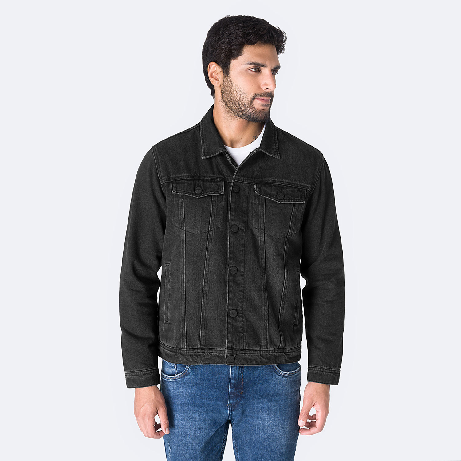 CASACA DENIM HOMBRE PIONIER MURFFHY - 1